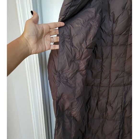 ADD Brown Down Puffer Long Coat 6 - Picture 7 of 12